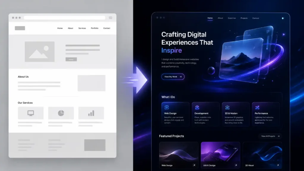 Most AI-generated websites look generic. The difference often comes down to the quality of the prompt and instructions provided to the AI.